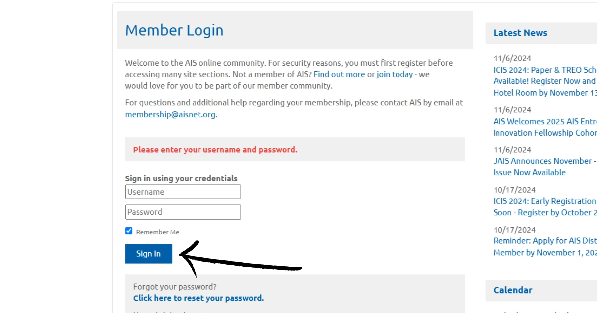 After your authentication, you will log into your AIS portal account.