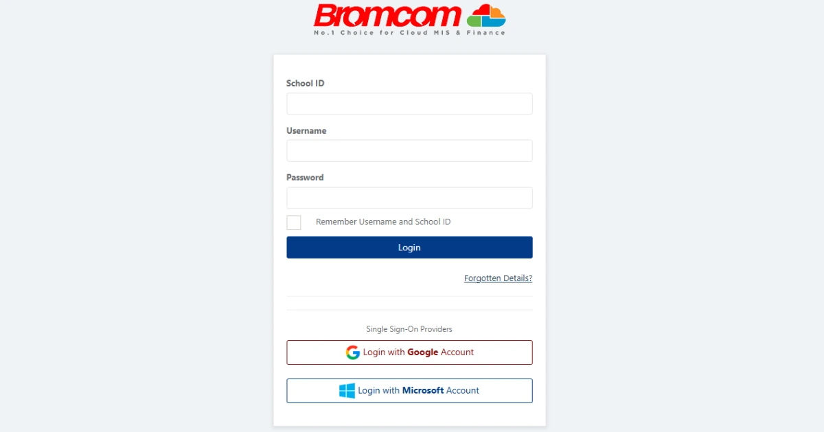 Bromcom login