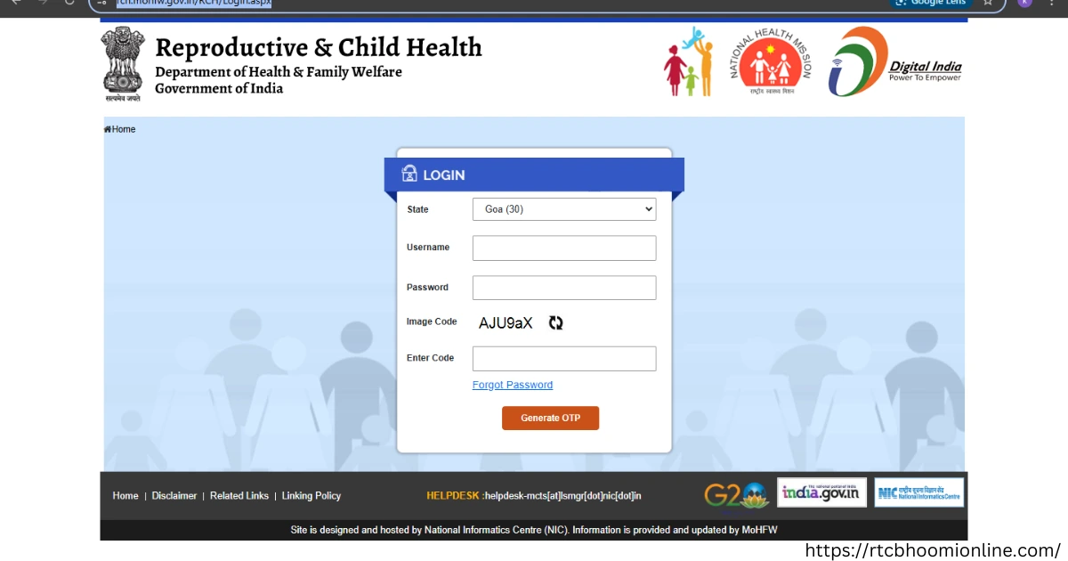 www.rch.nhm.gov.in.india data entry